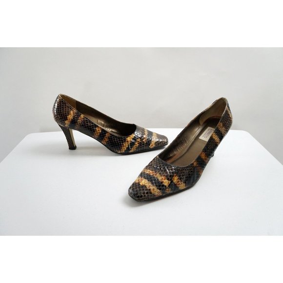 Genuine Snakeskin Pumps, Fresco by Pierre - Picture 1 of 8